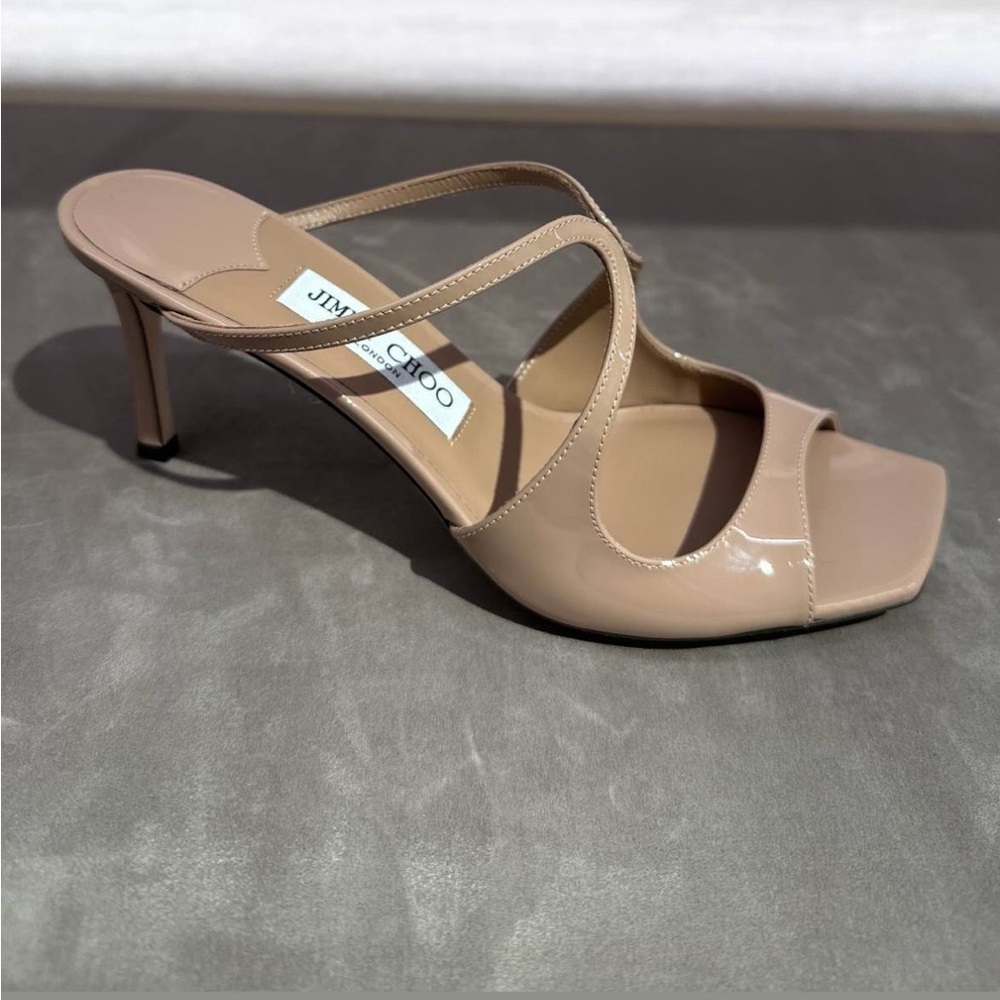 Jimmy Choo Nude Strappy Sandals - Picture 2 of 2